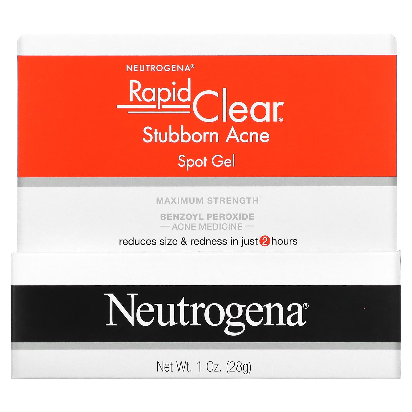 Rapid Clear - Stubborn Acne Spot Gel - Maximum Strength - 1 oz (28 g) - Neutrogena