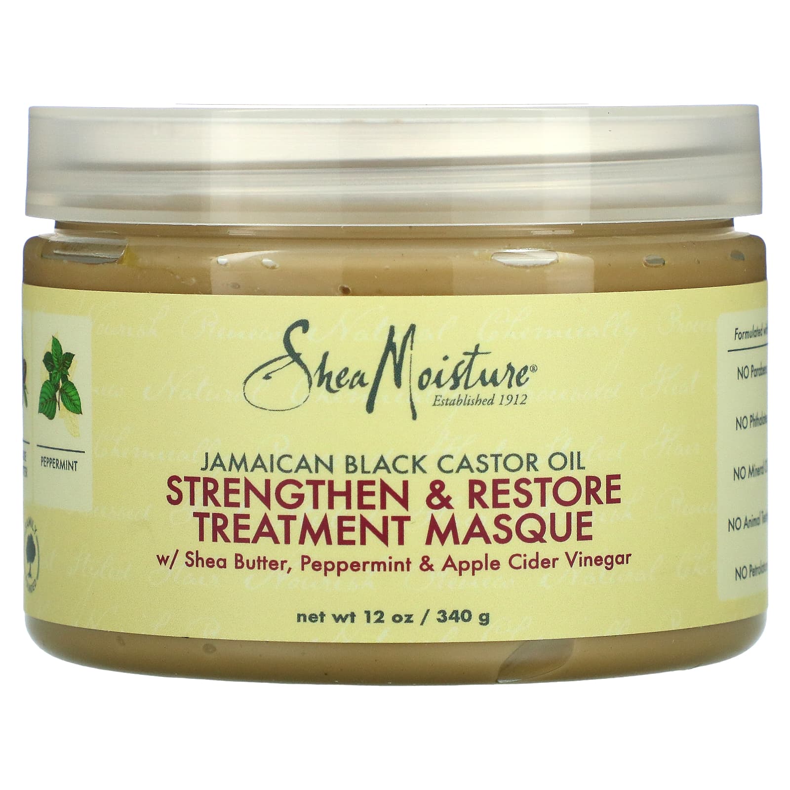 Shea moisture jamaican black castor oil masque strengthen and restore treatment for hair - 12 oz (340 g)