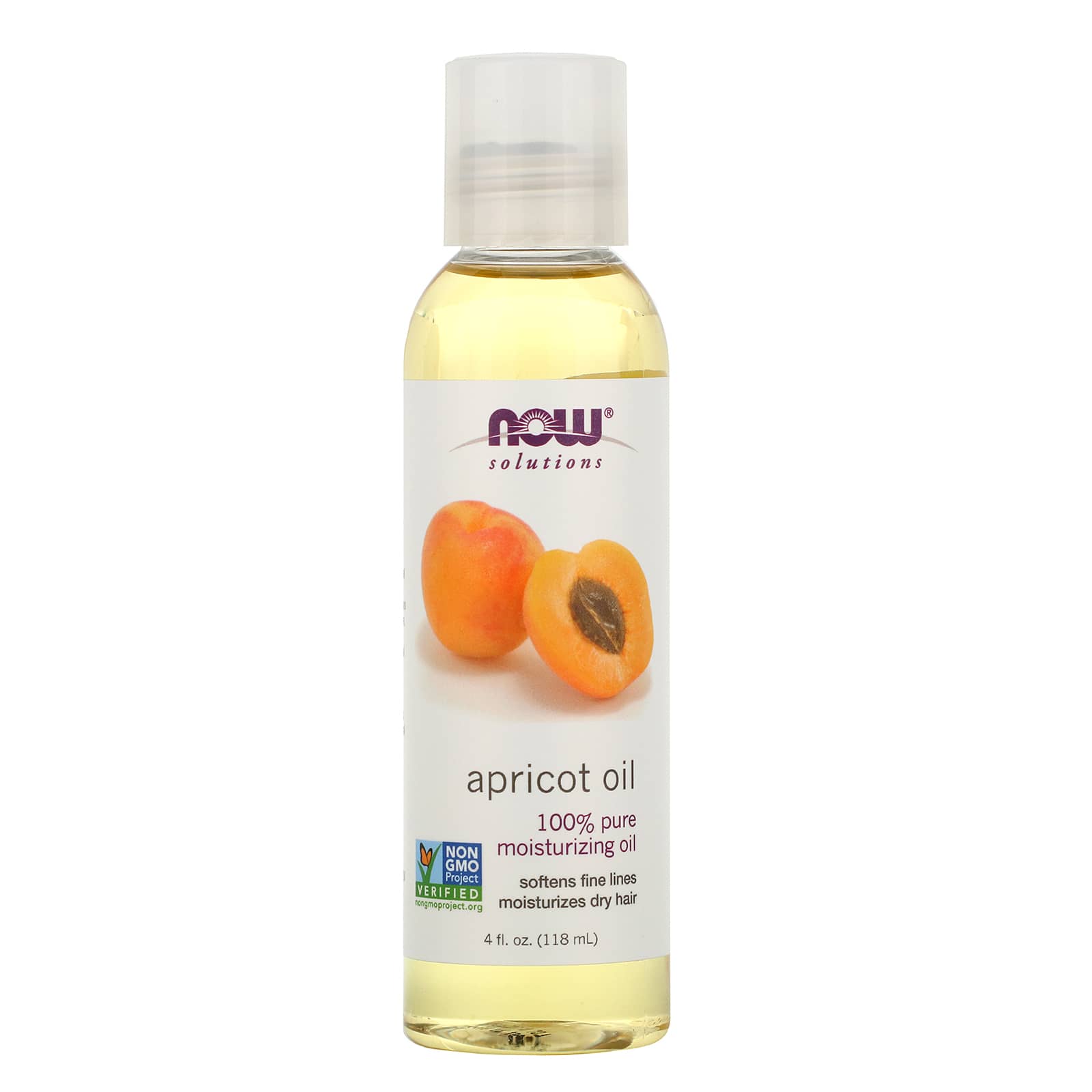 Solutions - Apricot Oil - 4 fl oz (118 ml) - NOW Foods