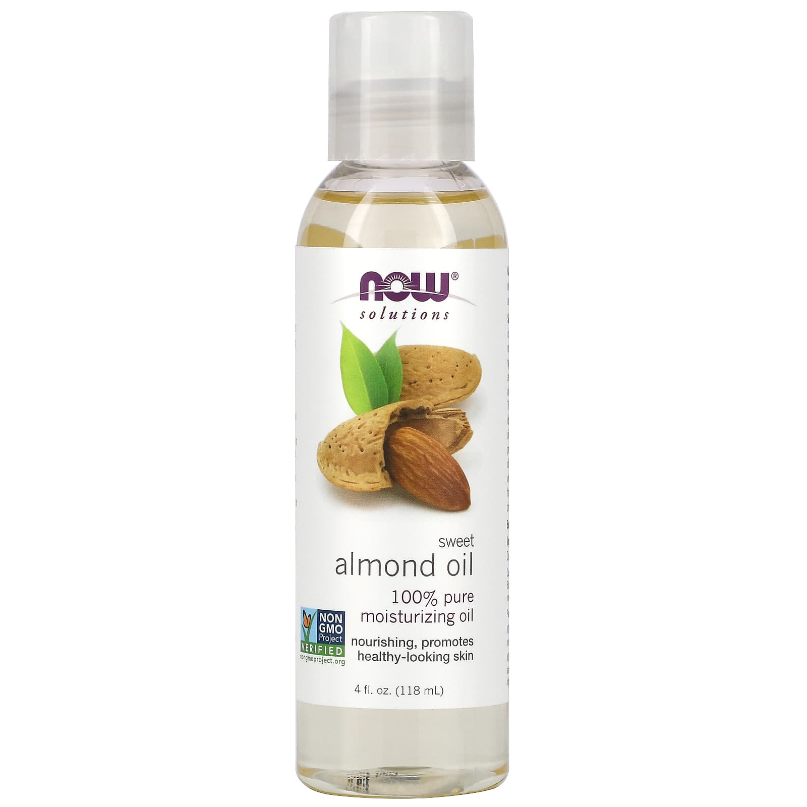 Now food Solutions Sweet Almond Oil 100% pure oil - 4 fl oz (118 ml)